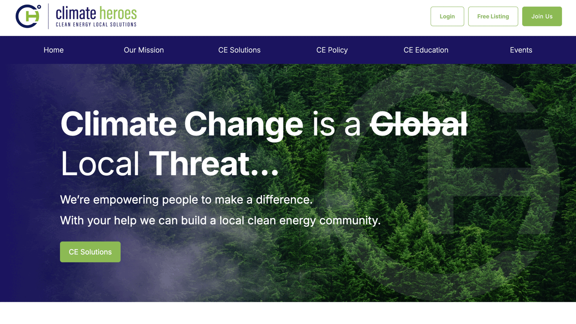 GIF del proyecto Clean Energy Local