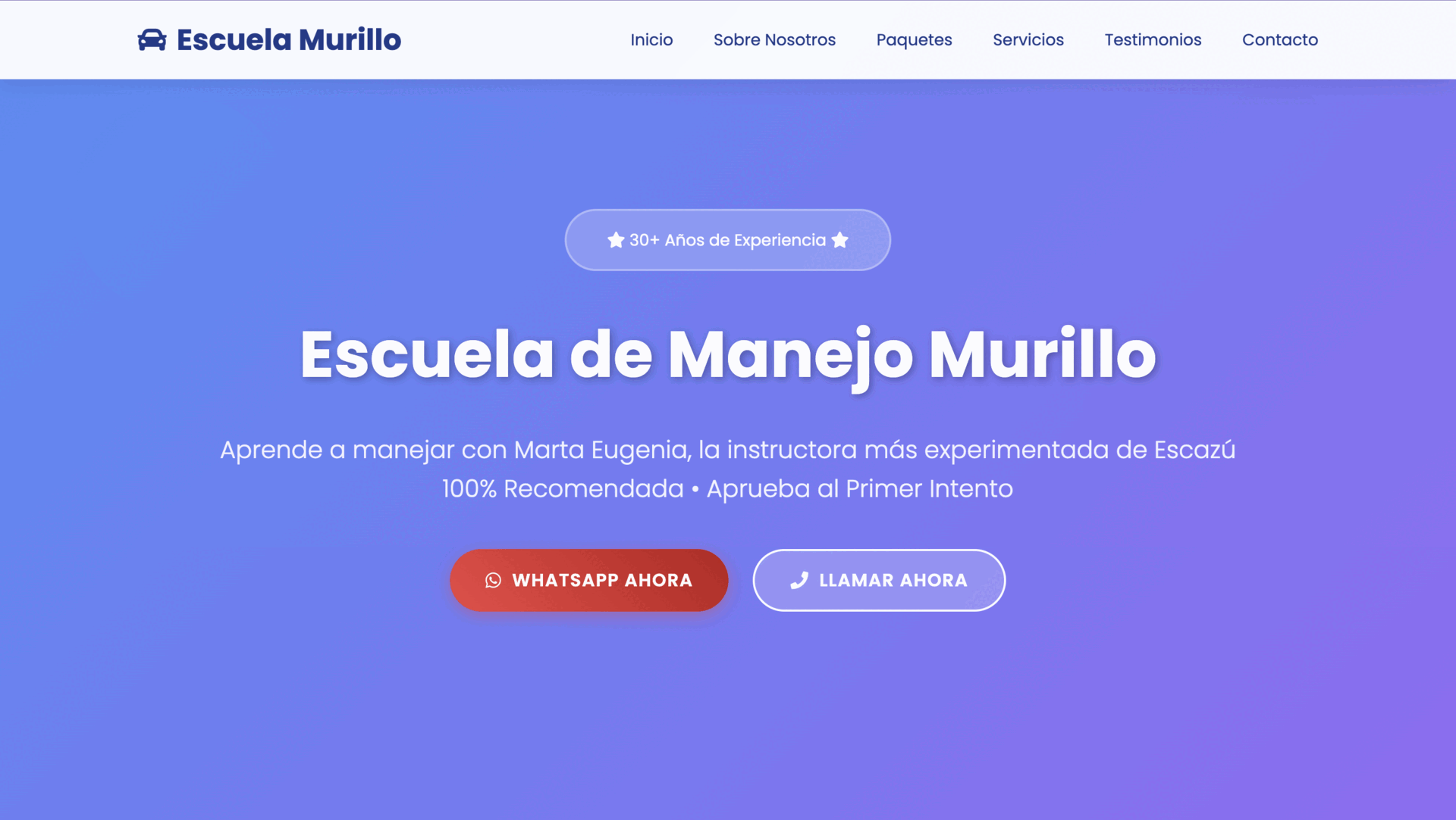 GIF del proyecto Escuela de Manejo